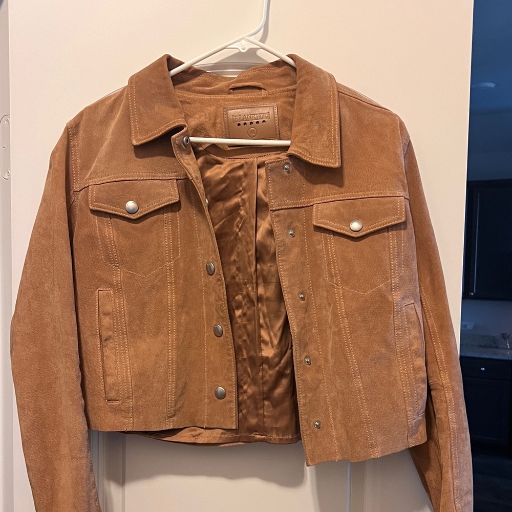 Blank NYC Suede Cropped Jacket